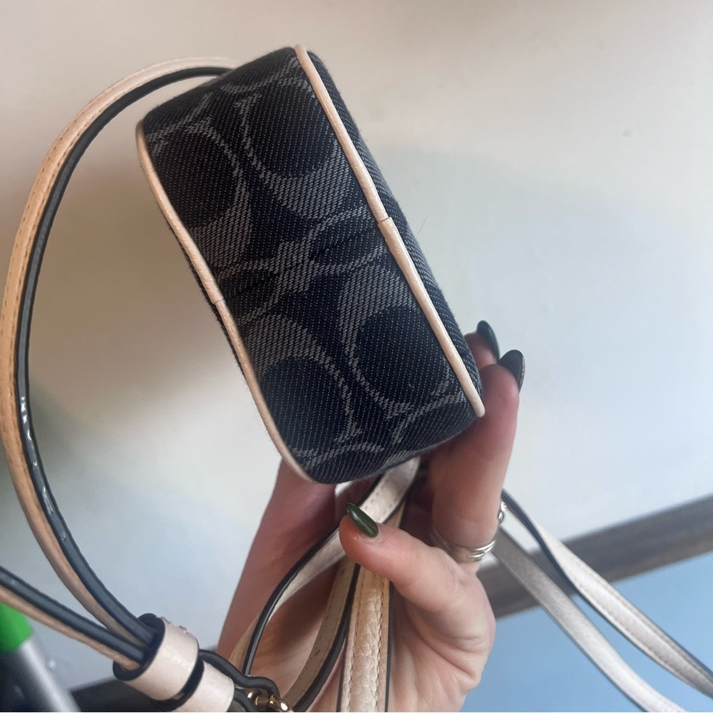 Coach North/South Crossbody In Signature Jacquard denim style - Picture 11 of 14